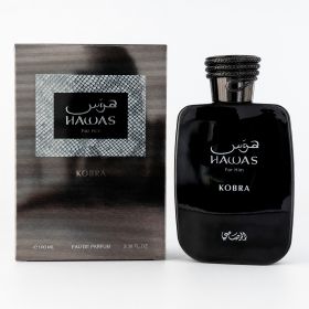 Hawas Kobra by Rasasi, 3.4 oz Eau De Parfum Spray for Men