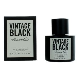 Vintage Black by Kenneth Cole, 3.4 oz Eau De Toilette Spray for Men