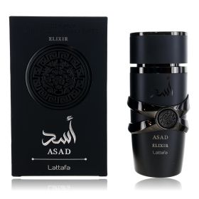 Asad Elixir by Lattafa, 3.4 oz Eau De Parfum Spray for Men