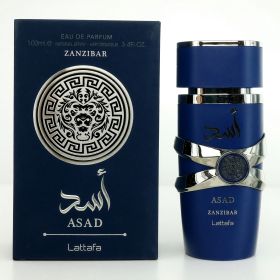 Asad Zanzibar by Lattafa, 3.4 oz Eau De Parfum Spray for Men