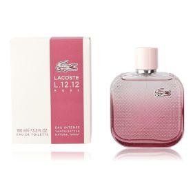 Lacoste L. 12.12 Rose by Lacoste, 3.3 oz Eau de Toilette Spray for Women