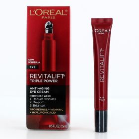 L'Oreal Revitalift Triple Power by L'Oreal, 0.5 oz Anti-Aging Eye Cream