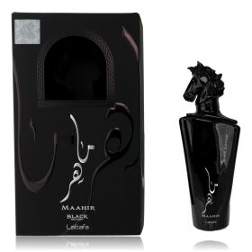 Maahir Black Edition by Lattafa, 3.4 oz Eau de Parfum Spray for Unisex