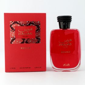 Hawas Rouge by Rasasi, 3.38 oz Eau De Parfum Spray for Women