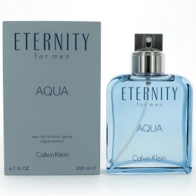 Eternity Aqua by Calvin Klein (Option: 6.7 oz EDT Spray for Men)