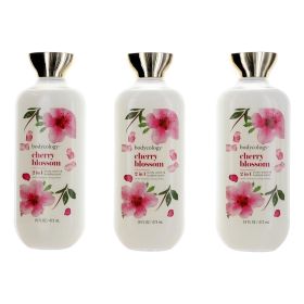 Cherry Blossom by Bodycology (Option: 3 Pack 16oz 2 in 1 Body Wash & Bubble Bath women)