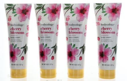 Cherry Blossom by Bodycology (Option: 4 Pack 8oz Moisturizing Body Cream women)