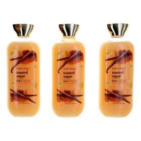 Toasted Sugar by Bodycology (Option: 3 Pack 16oz 2 in 1 Body Wash & Bubble Bath women)