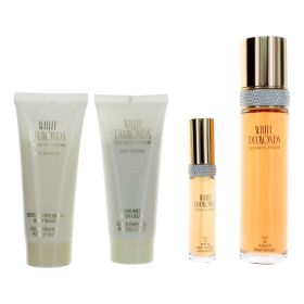 White Diamonds by Elizabeth Taylor (Option: 4 Piece Gift Set women Blue Box)