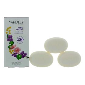 Yardley April Violets by Yardley of London (Option: 3 x 3.5oz Luxury Soap women)