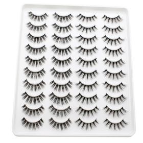20 Pairs Mink Lashes Natural False Eyelashes Dramatic Volume Fake Lashes Soft Thick Long Eyelashes Wispy Makeup Extension 2022 (Color: YP207)