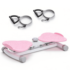 Waist and abdomen rotation machine, abdominal rotation board, noise-free fitness tool, suitable for core muscle training and abdominal fat reduct (Color: Pink)
