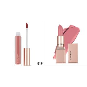 PHOFAY Non-Sticky Lip Gloss (Option: 01set)